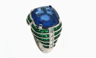 Blue And Emerald Ring