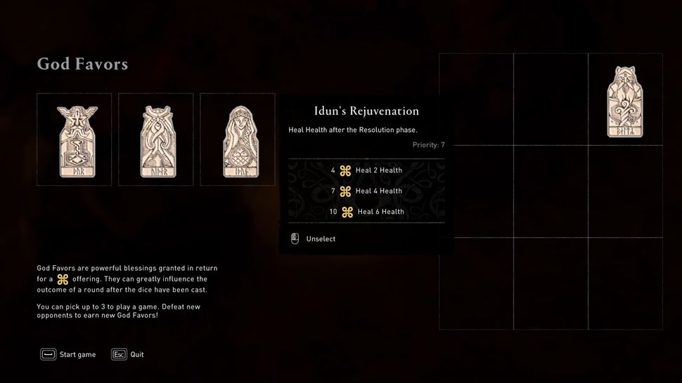 Assassin's Creed Valhalla Orlog guide How to win and use God Favors GamesRadar+