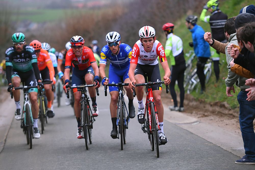 Tiesj Benoot (Lotto Soudal) at Omloop Het Nieuwsblad