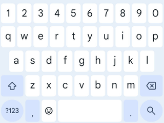 How Gboard keys currently look