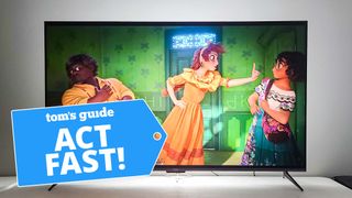 Roku Plus Series 4K TV displaying a scene from Disney's Encanto