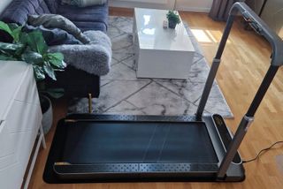 En Kingsmith WalkingPad R2 Pro står i en stue