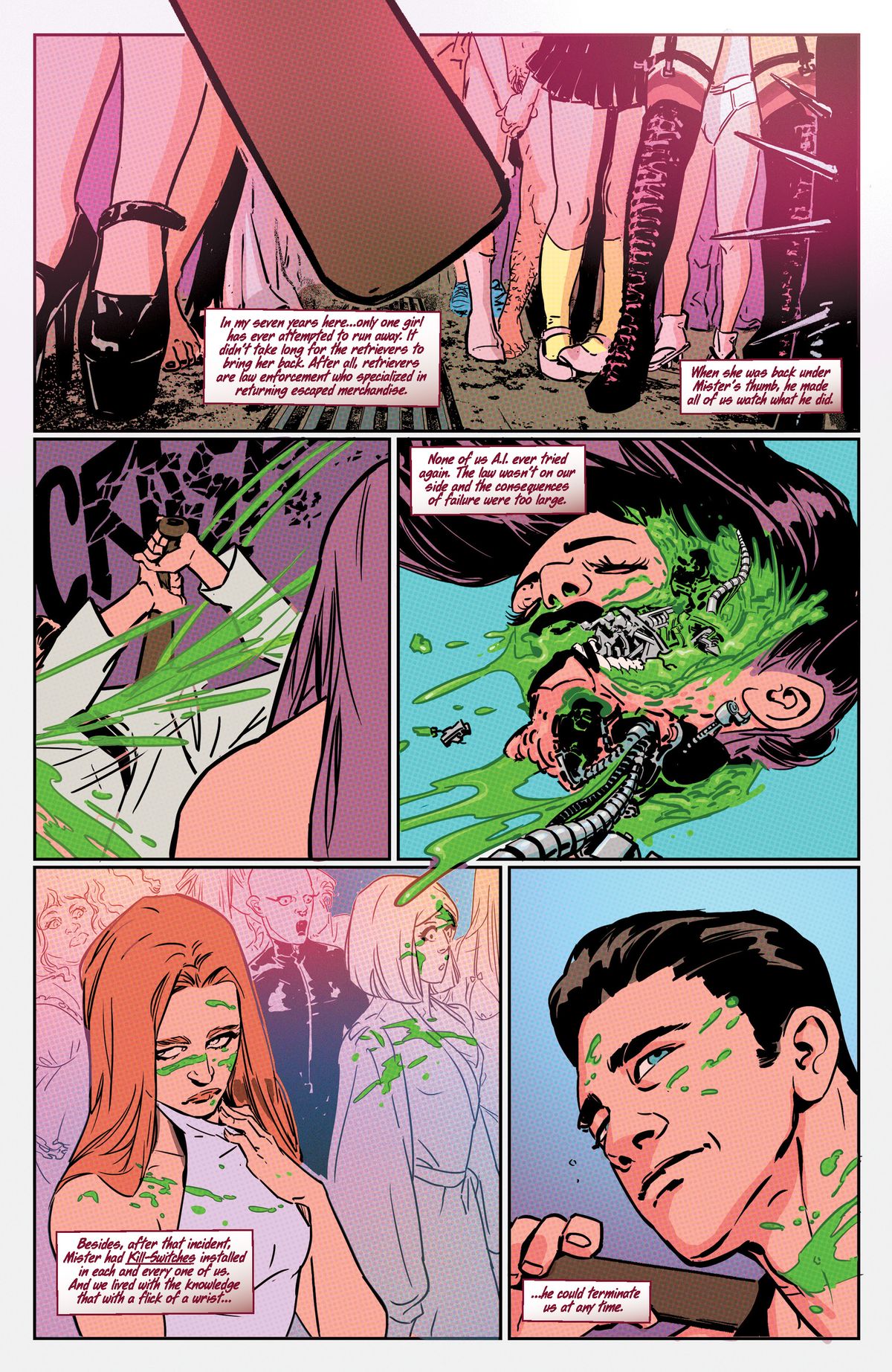 Pages from Red Light #1.