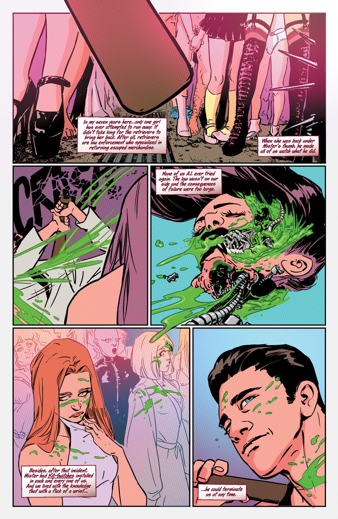 Pages from Red Light #1.