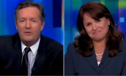 Tea Partier Christine O'Donnell walked out of her interview with Piers Morgan after being pressed for her opinions on masturbation and abortion.