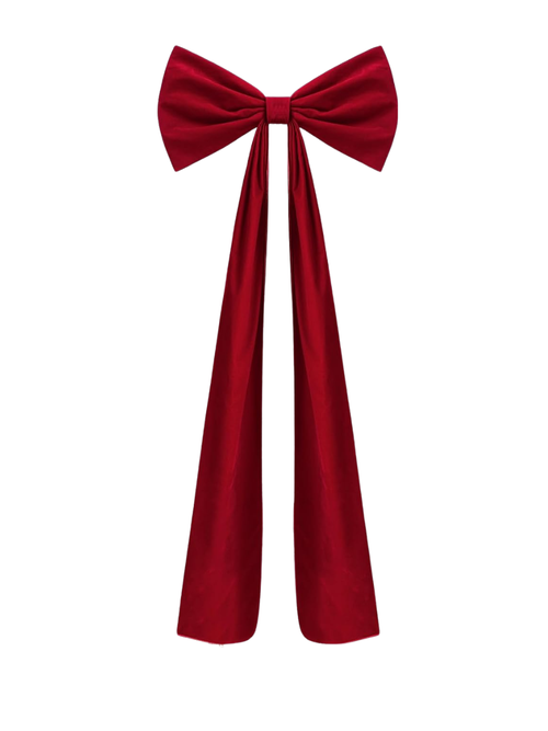 Large Christmas Velvet Bow Tree Topper
