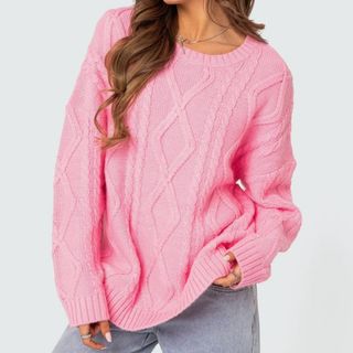 Pink knitted jumper from Nordstrom