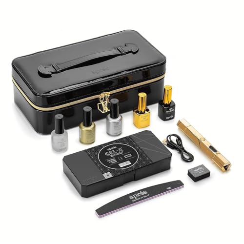 Apres Gel-X Nail Professional Starter Kit, 14 Sizes 00-9 W/ Half Sizes Included, Soft Gel Nail Tips Extension Kit, 2025 Edition (natural Almond Short)