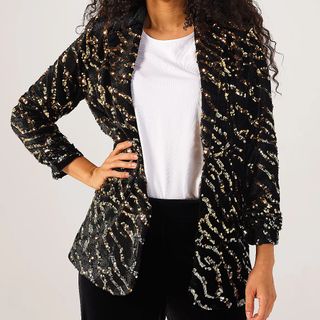 QVC Ombre Sequin Blazer