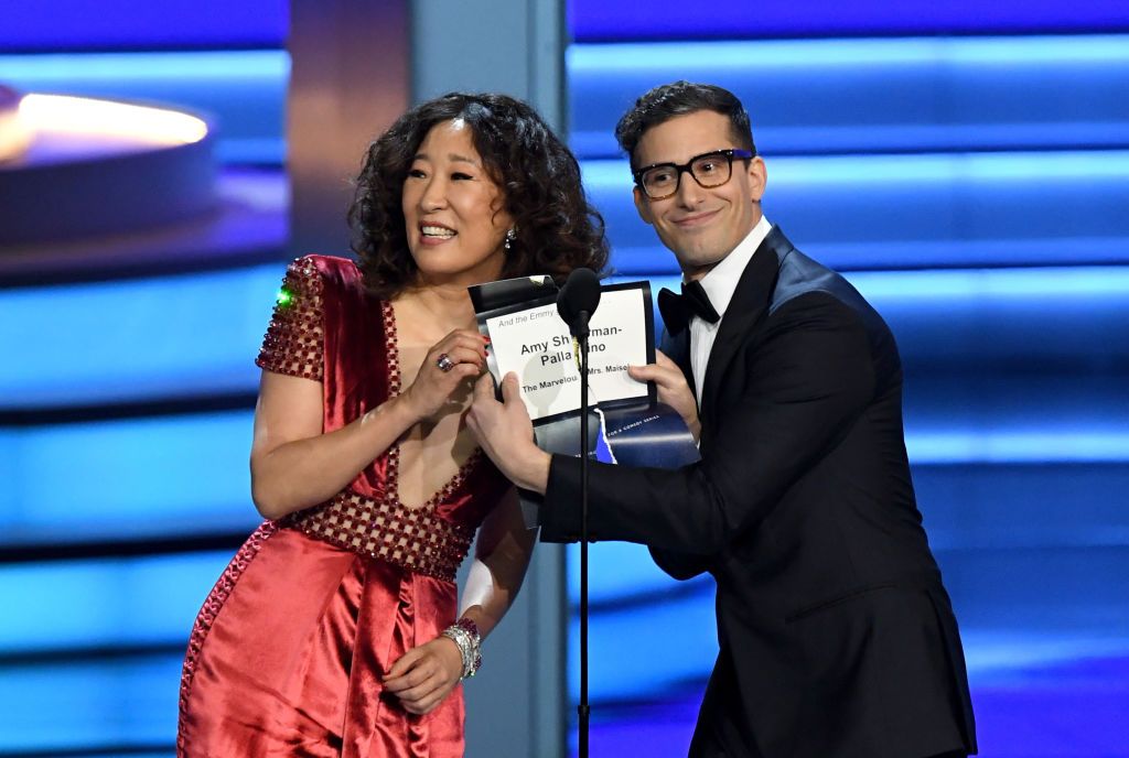 Sandra Oh and Andy Samberg.