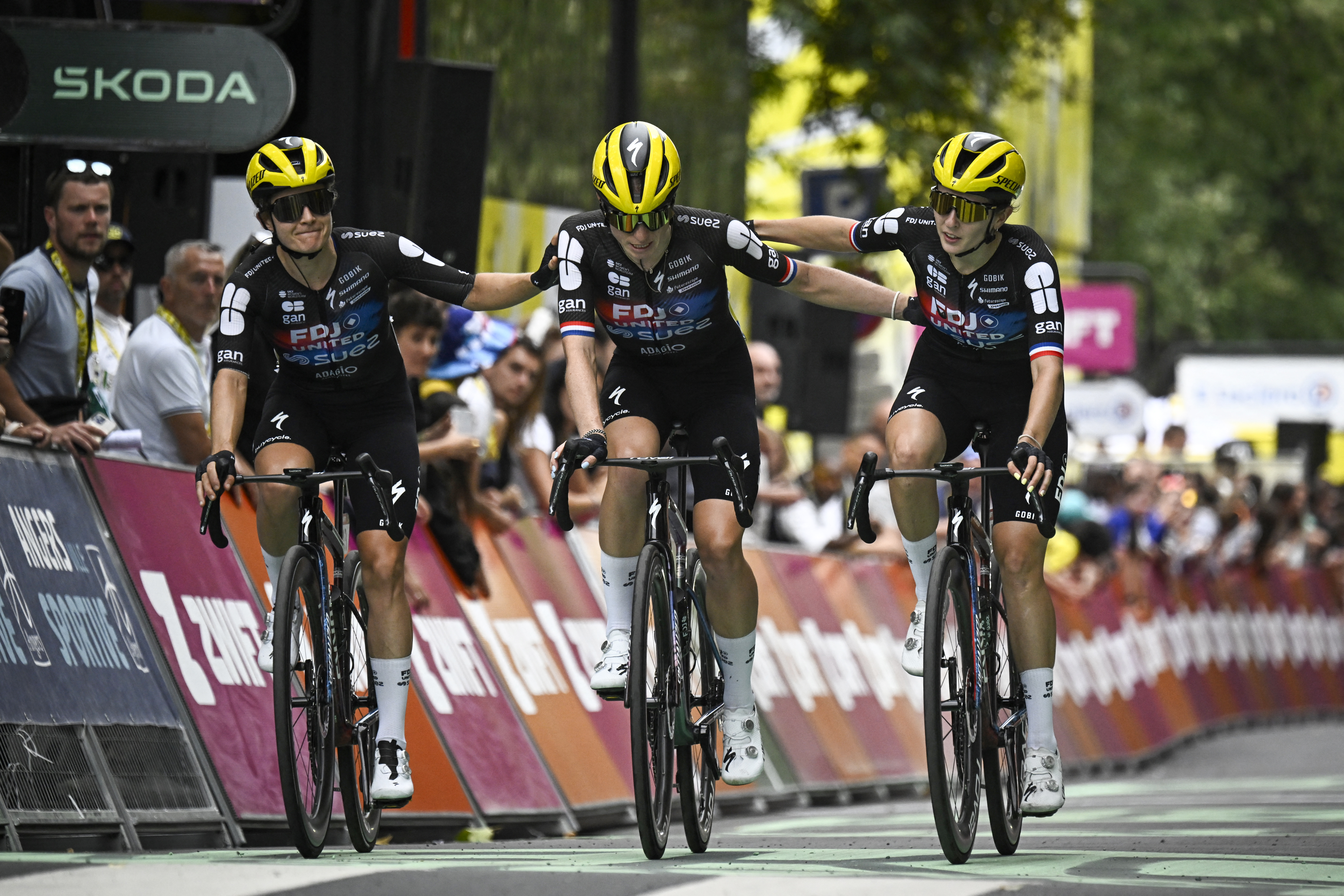 Demi Vollering at the Tour de France Femmes