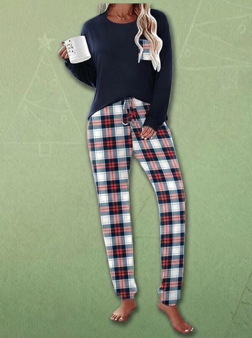 Ekouaer Women's Christmas Pajama Set