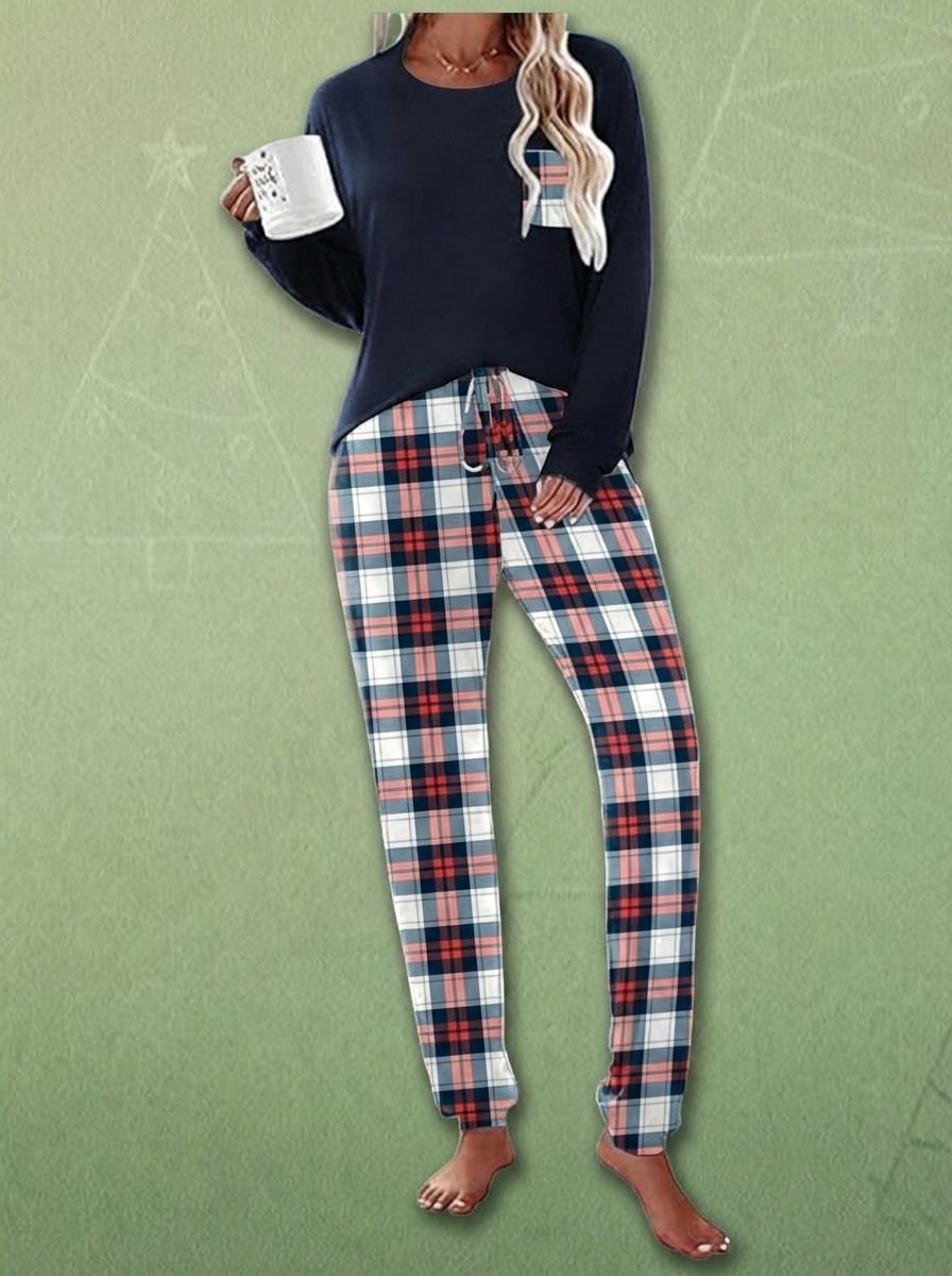 Ekouaer Women's Christmas Pajama Set