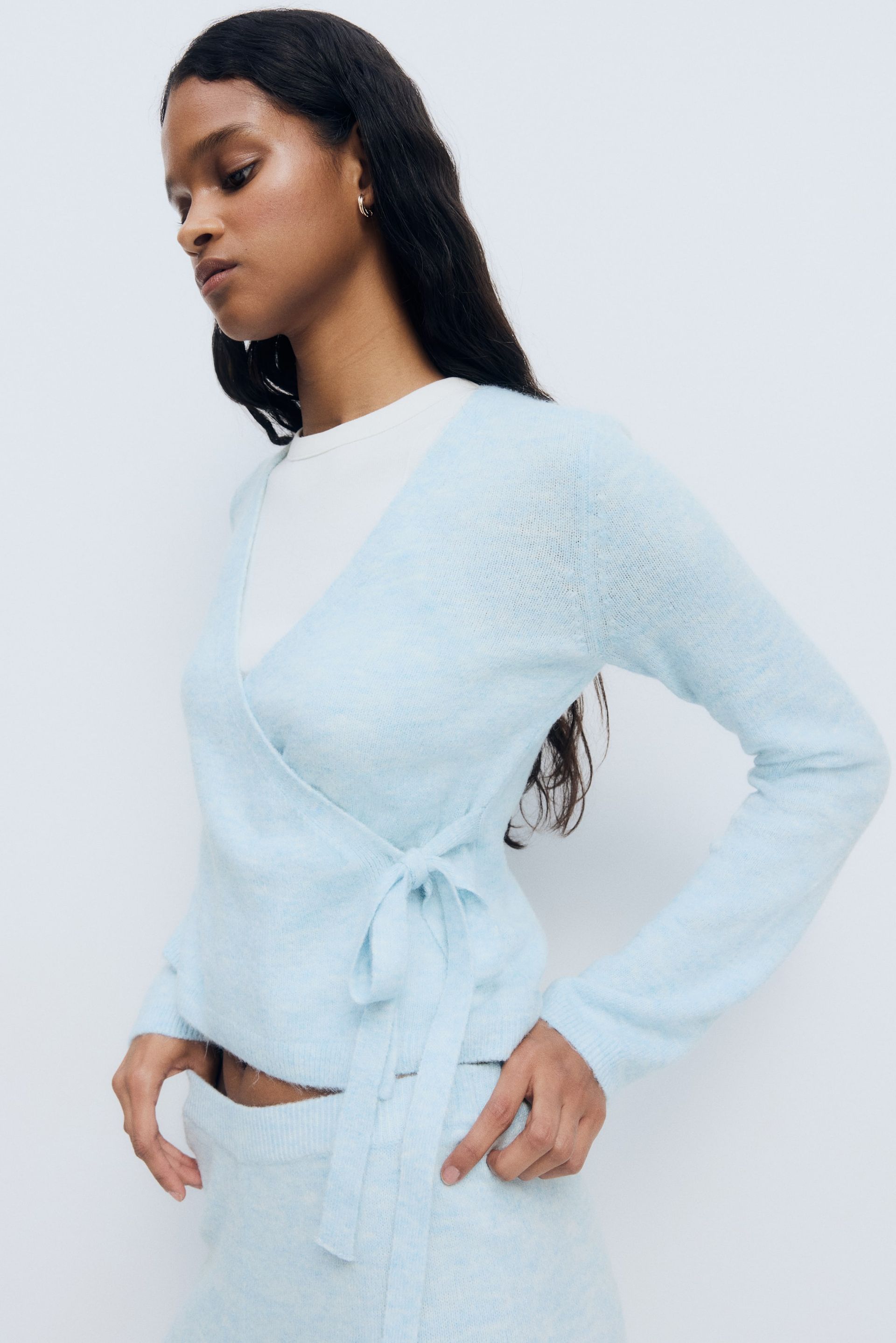 Wrap Cardigan - Light Pink
