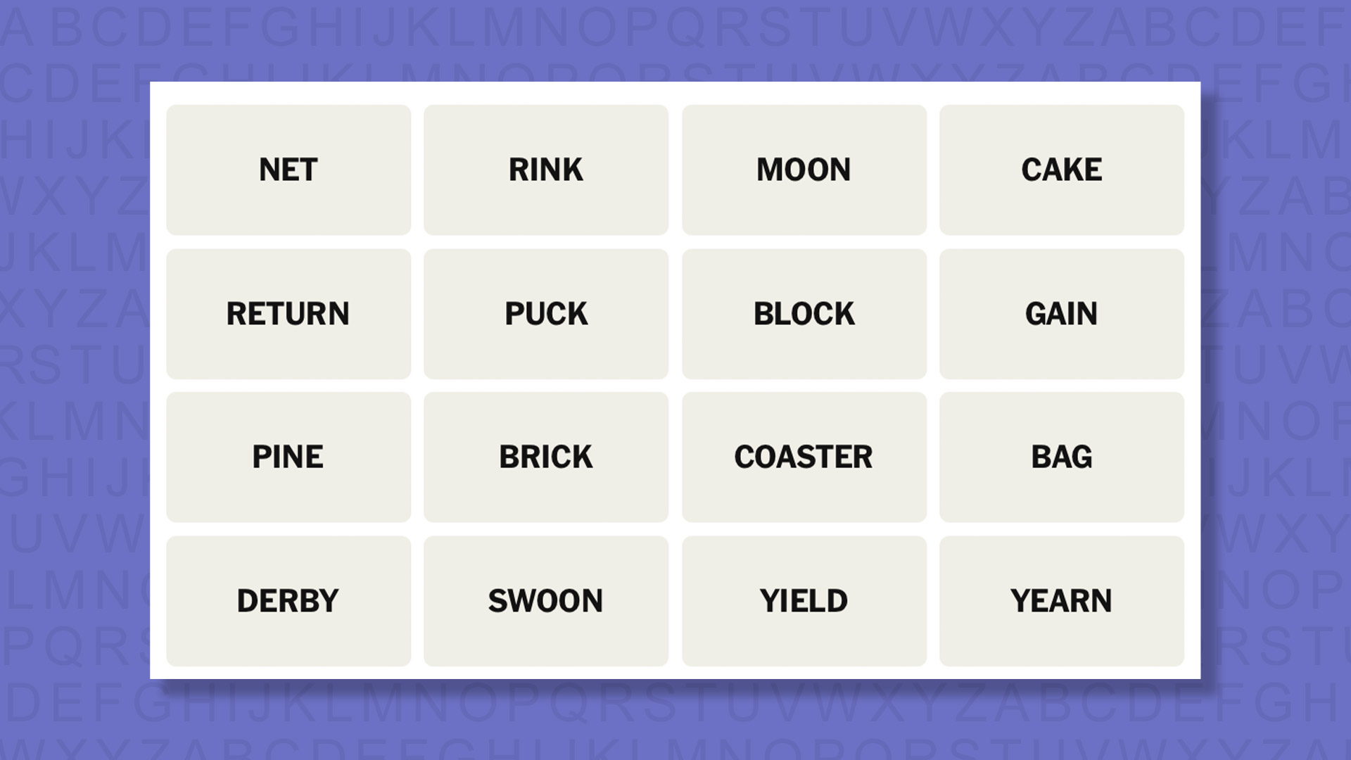 NYT Connections hints for game 976 on a purple background