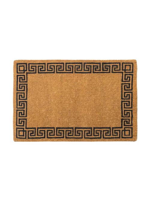Greek Key Coir Doormat
