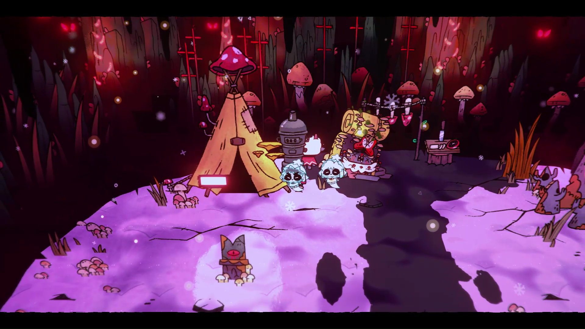 Aza and Keru's locations in Cult of the Lamb