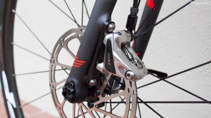 The Flat Mount SRAM Red front brake
