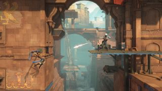 Prince of Persia: The Lost Crown screenshot which sees the deadly metroidvania action