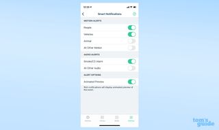 Arlo Pro 4 app with smart notifications