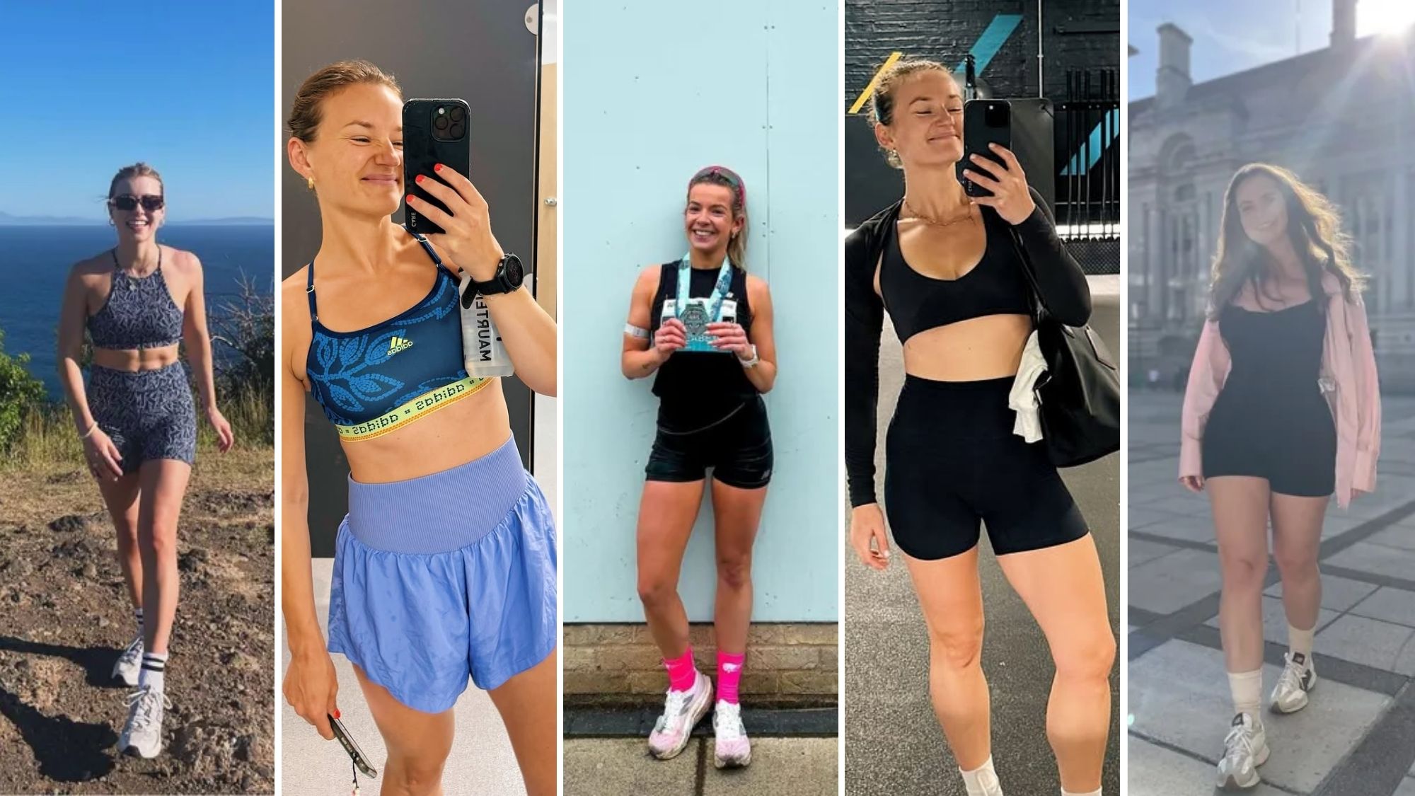 Ally, Lillie, chloe and valeza testing the best gym shorts