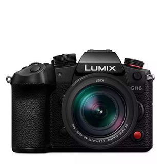 Product shot of Panasonic Lumix GH6, one of the best cameras for YouTube