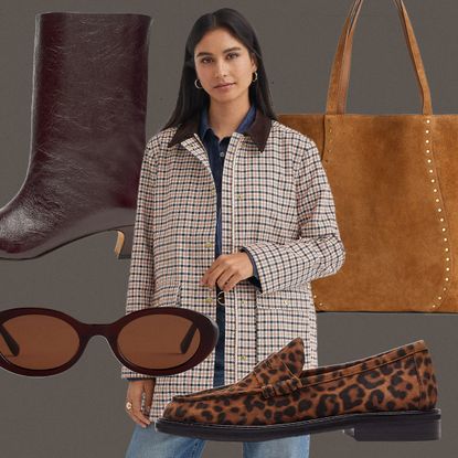 Collage of Fall Office Outfit Ideas