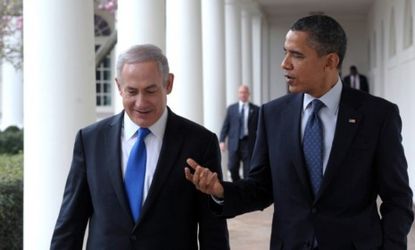 Israel Prime Minister Benjamin Netanyahu and President Obama: On Monday, Netanyahu told the Israel lobby that when it comes to taking action against Iran, "none of us can afford to wait much 