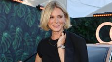 Emilia Fox stands in front of an Audi at the Henley Festival 2025 on July 10, 2025