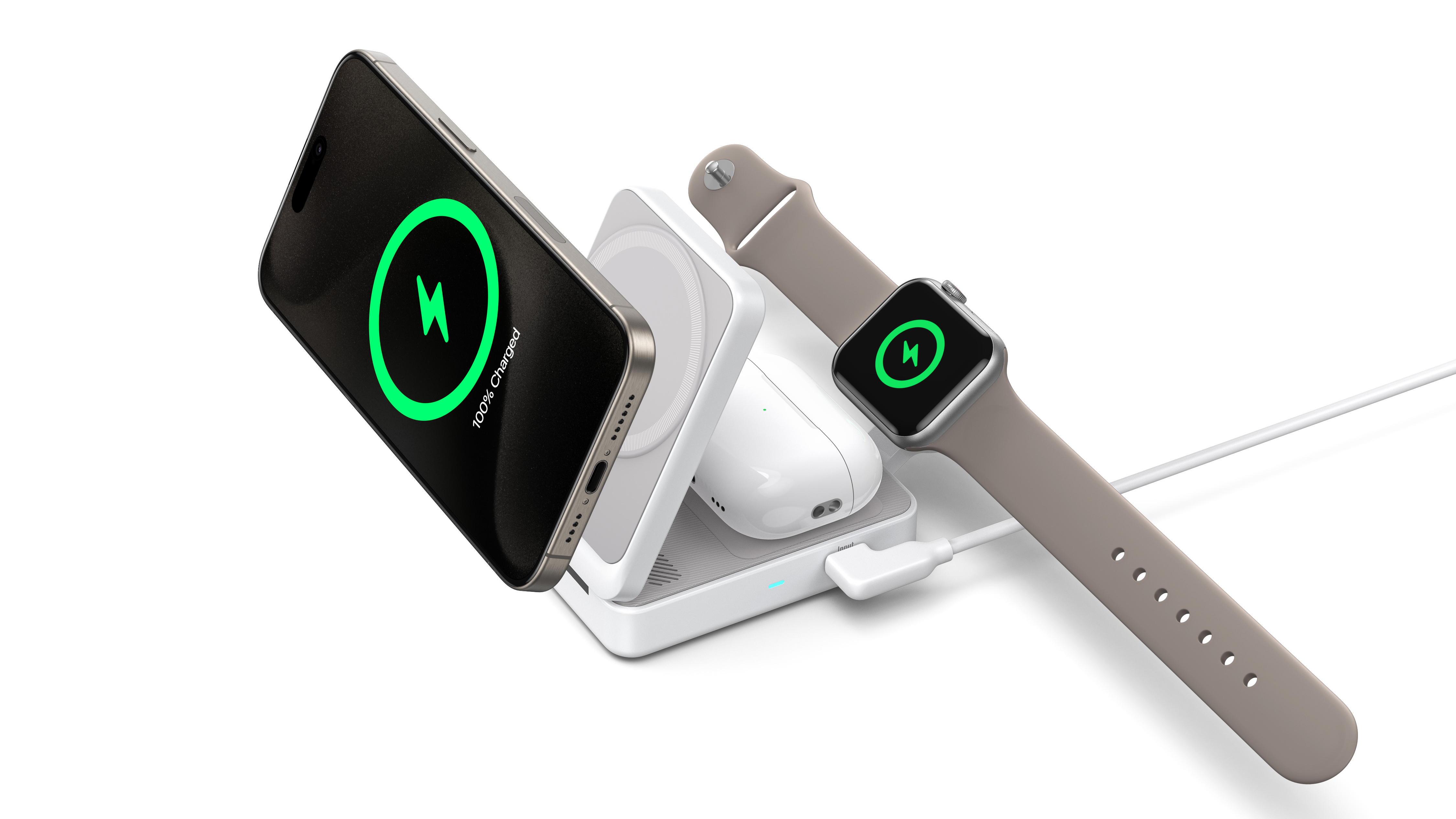 Chargeurs Anker MagGo avec iPhone connectés