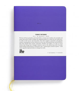 purple colour feminist notebook