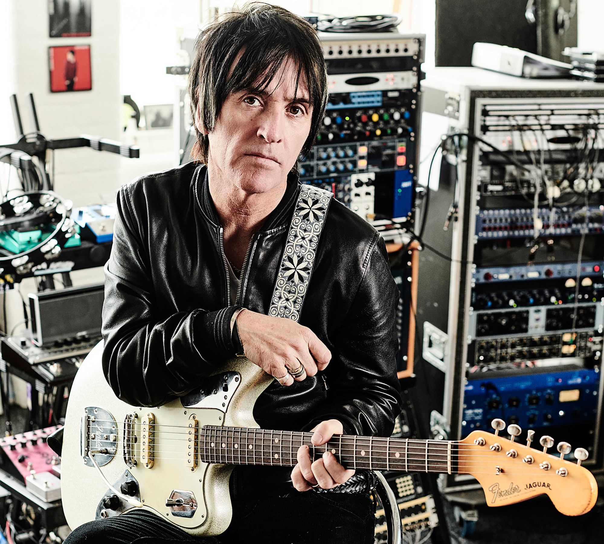 Johnny Marr, photographed at his studio in Manchester, England, on April 30, 2018.