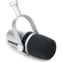 Shure MV7 | USB | XLR | Dynamic | Cardioid |$311$199 at Amazon (save $111)
Our favorite microphone for two years, the absolute best in the business. Shure is a beast at making high-end, professional microphones, and its attempt at bringing its pro-grade sound to a slightly less pro-grade price is a home run. The only thing we're not too keen on is that it uses Micro-USB rather than Type-C, but it's well worth the investment to give your voice recordings the professional boost they deserve.

Price Check: