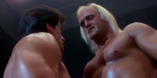 Sylvester Stallone and Hulk Hogan in Rocky III