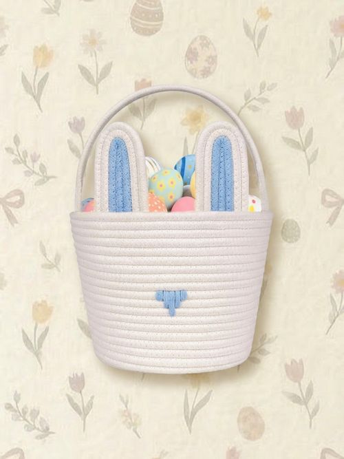 Large Easter Basket With Gift Bags and Ribbons