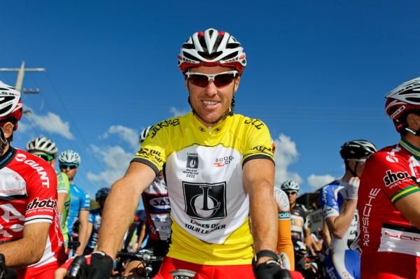 Tour of Gippsland leader Will Walker (Drapac) on the start line for the final stage.