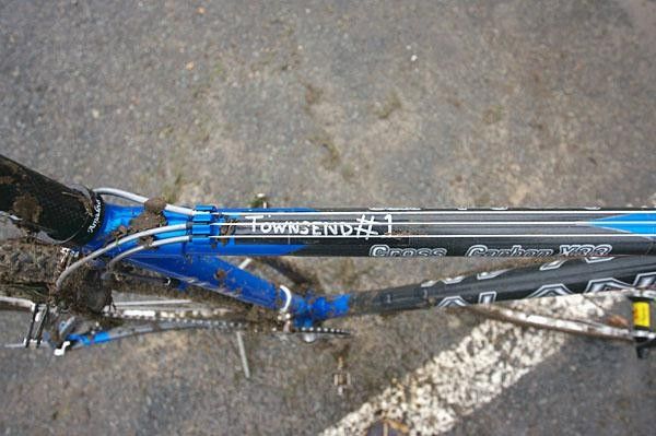 Jerome Townsend's racing bike after Wachtebeke.