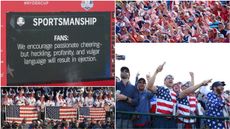 Ryder Cup fans are told not to overstep the mark