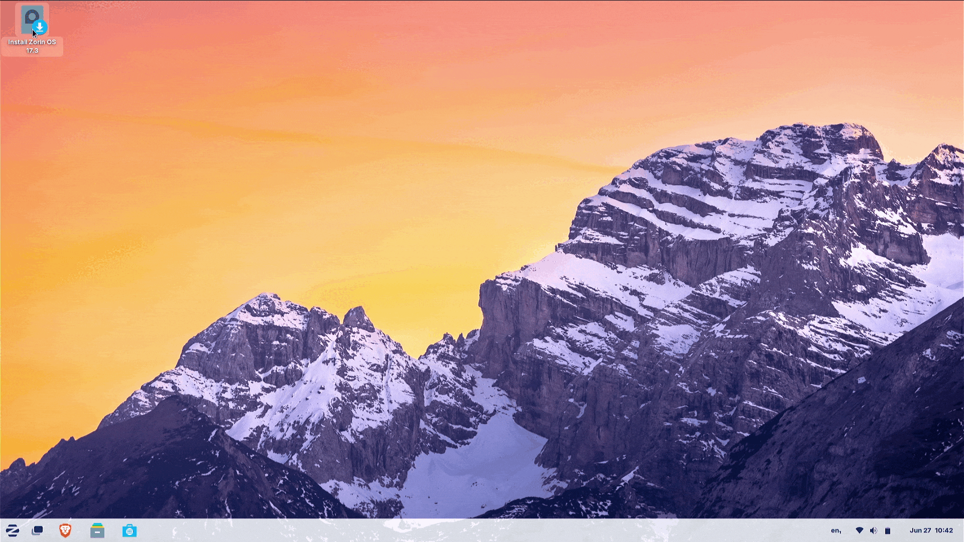 Zorin OS install process