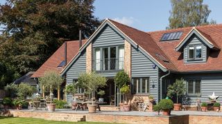 painted timber cladding ideas on exterior of self build