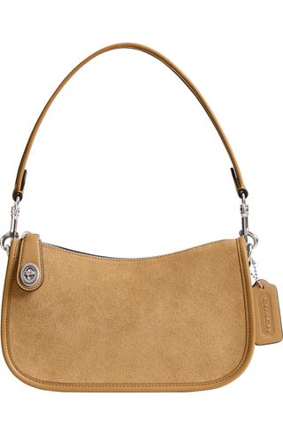 Swinger Mixed Leather Shoulder Bag