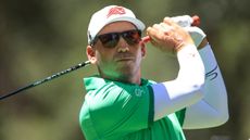 Sergio Garcia takes a shot at the LIV Golf Andalucia tournament