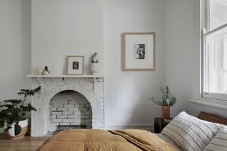 A bedroom that exhibits minimal decor