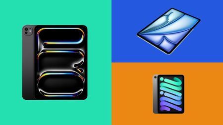 iPad for Procreate, tablets on coloured backgrounds