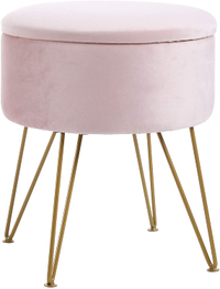 IBUYKE Velvet Ottoman Chair Stool | $49.99 at Amazon