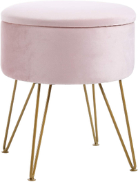 IBUYKE Velvet Ottoman Chair Stool |$49.99 at Amazon