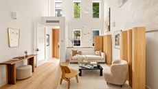 A townhouse interior