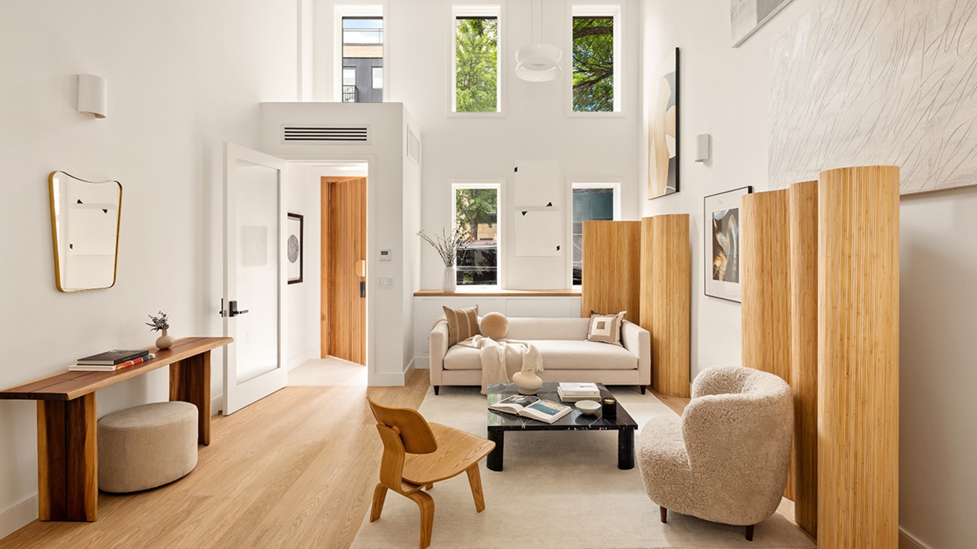 A townhouse interior