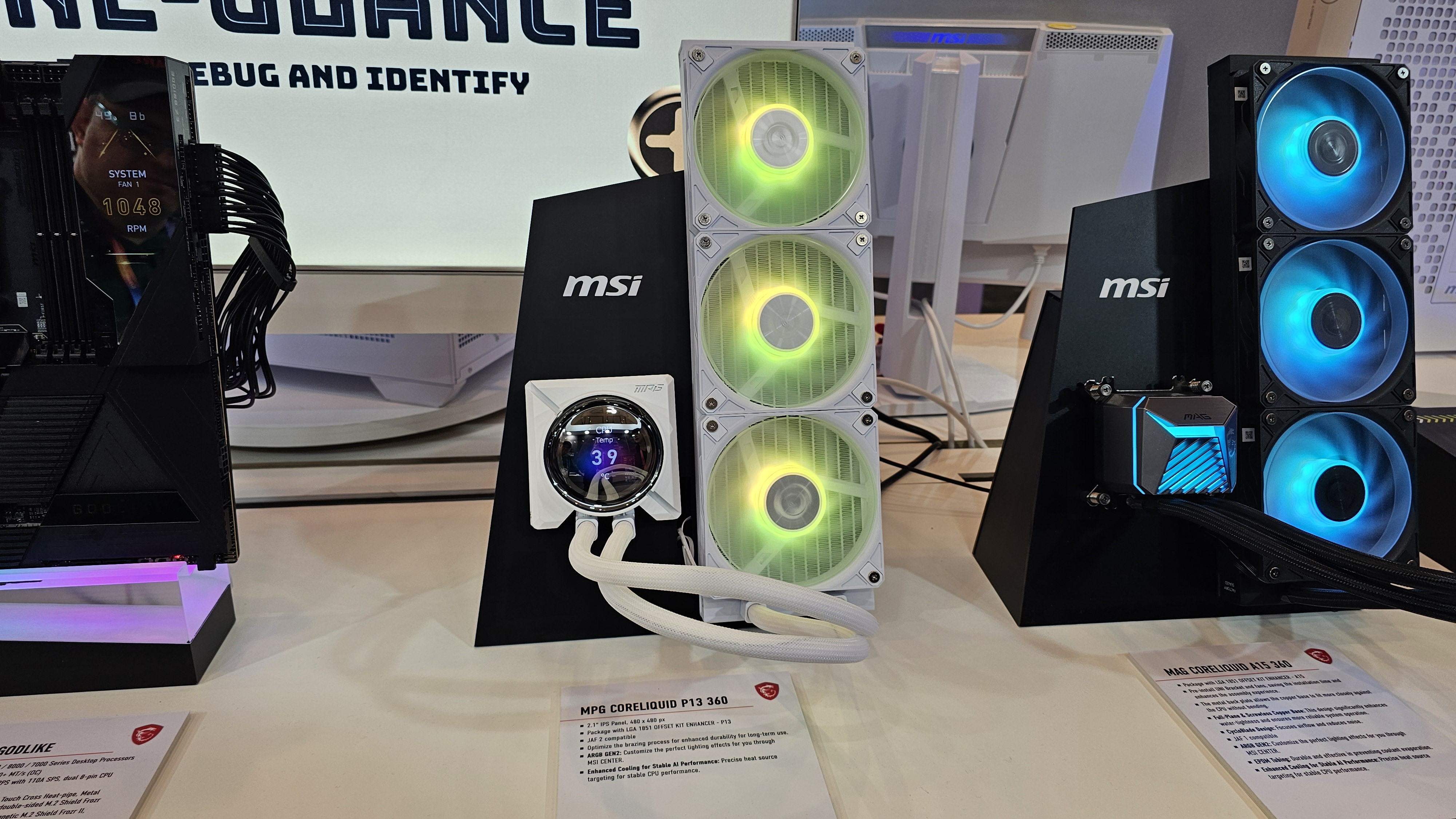 MSI AIO coolers at CES 2025