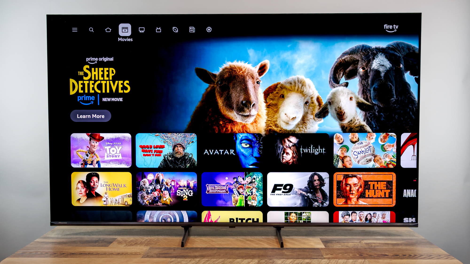 Hisense U6SF Pro TV on a desk